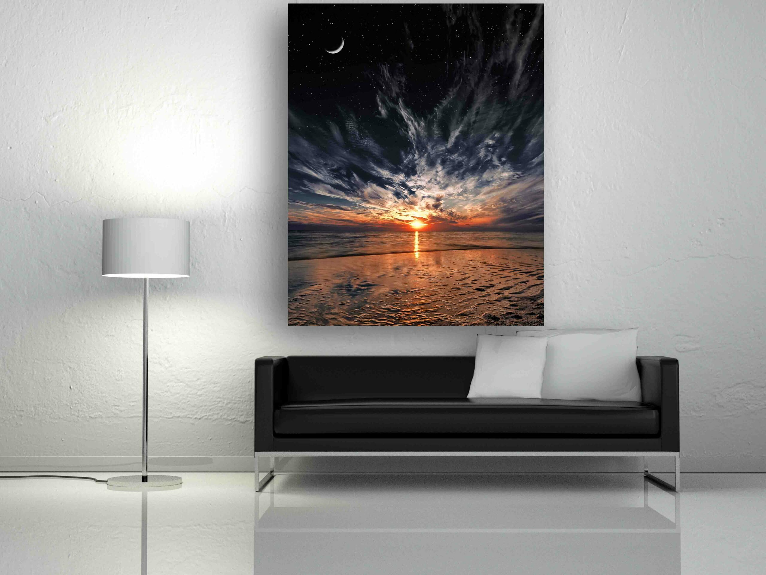 שקיעת שמש ירח וכוכבים 2 שקיעת שמש ירח וכוכבים