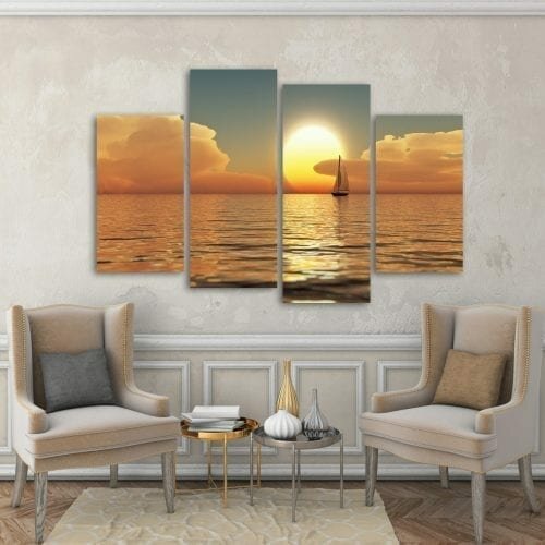 מפרשית בשקיעה