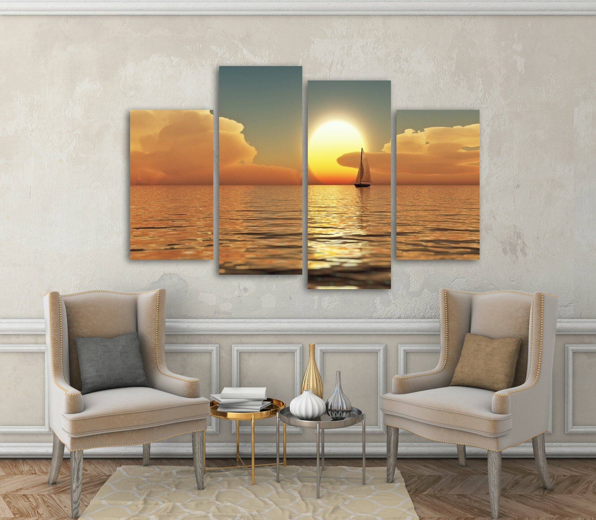 מפרשית בשקיעה 3 מפרשית בשקיעה