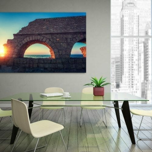 קיסריה בשקיעה