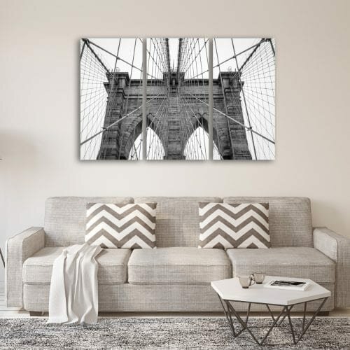 גשר ברוקלין בשחור לבן