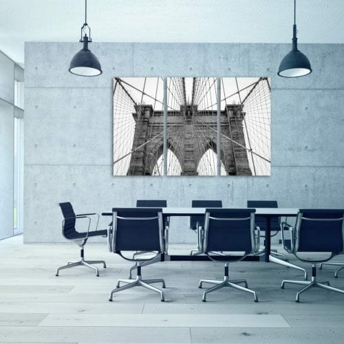 גשר ברוקלין בשחור לבן