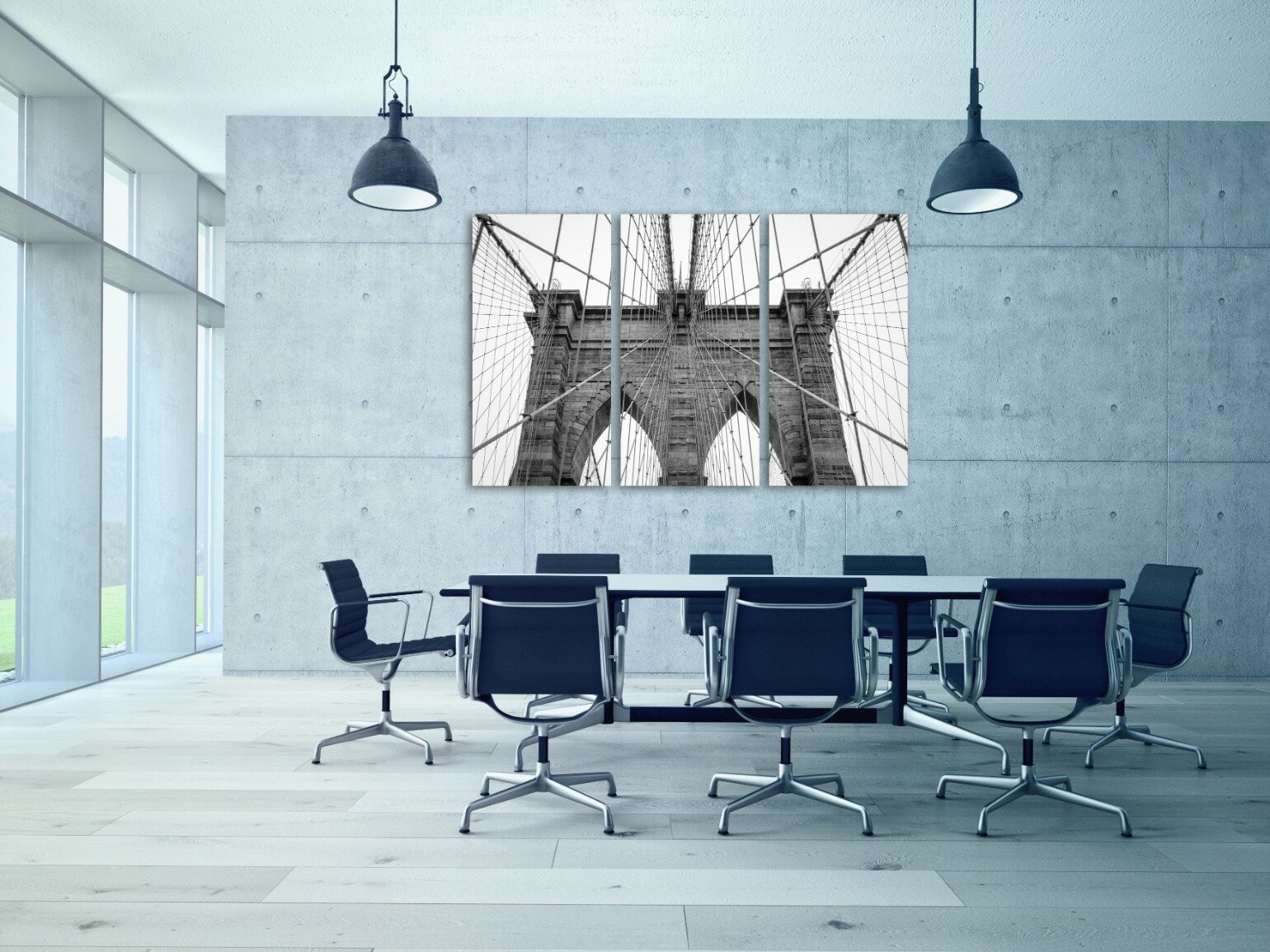 גשר ברוקלין בשחור לבן 1 גשר ברוקלין בשחור לבן