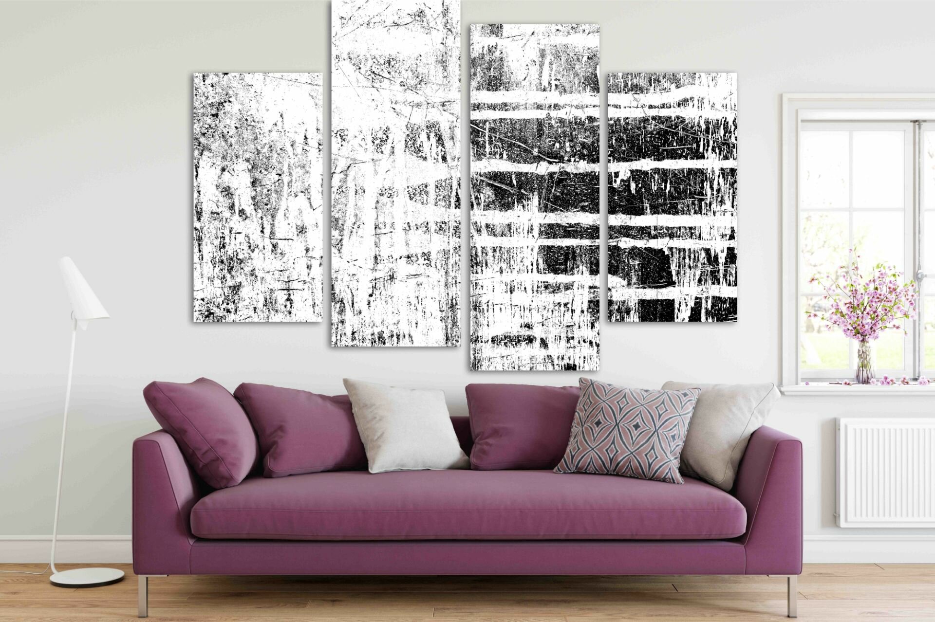 מריחות בשחור ולבן 4 מריחות בשחור ולבן