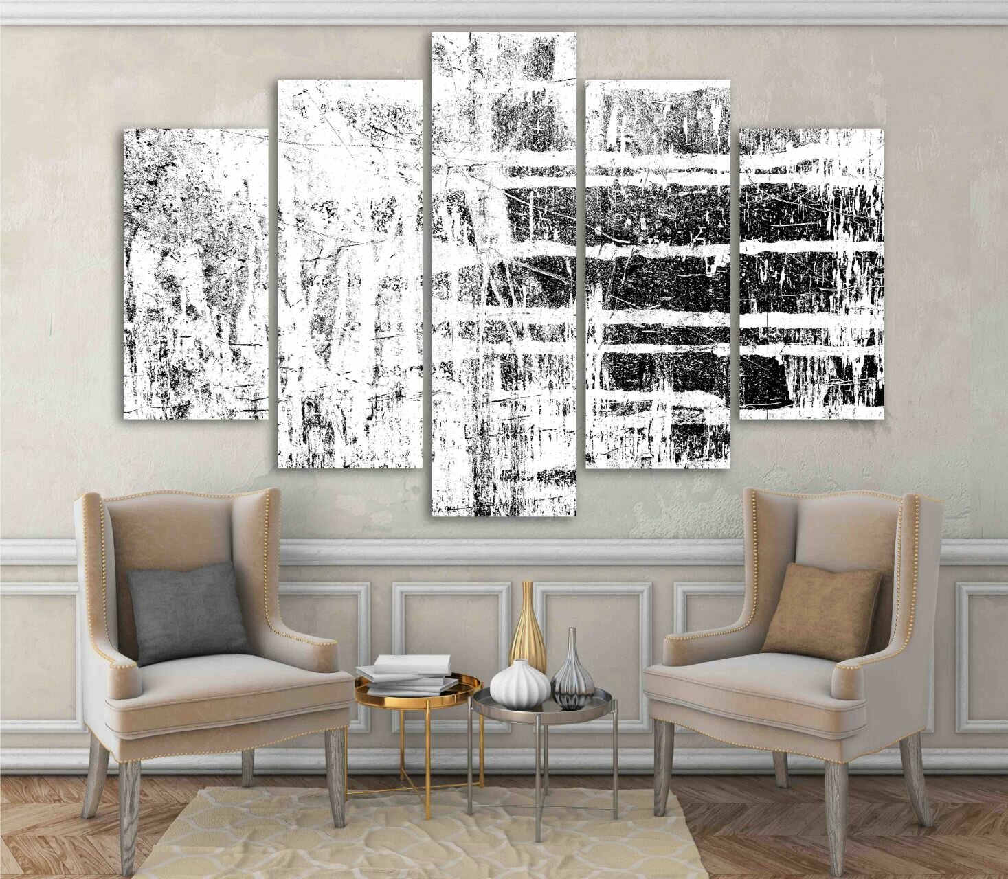 מריחות בשחור ולבן 5 מריחות בשחור ולבן