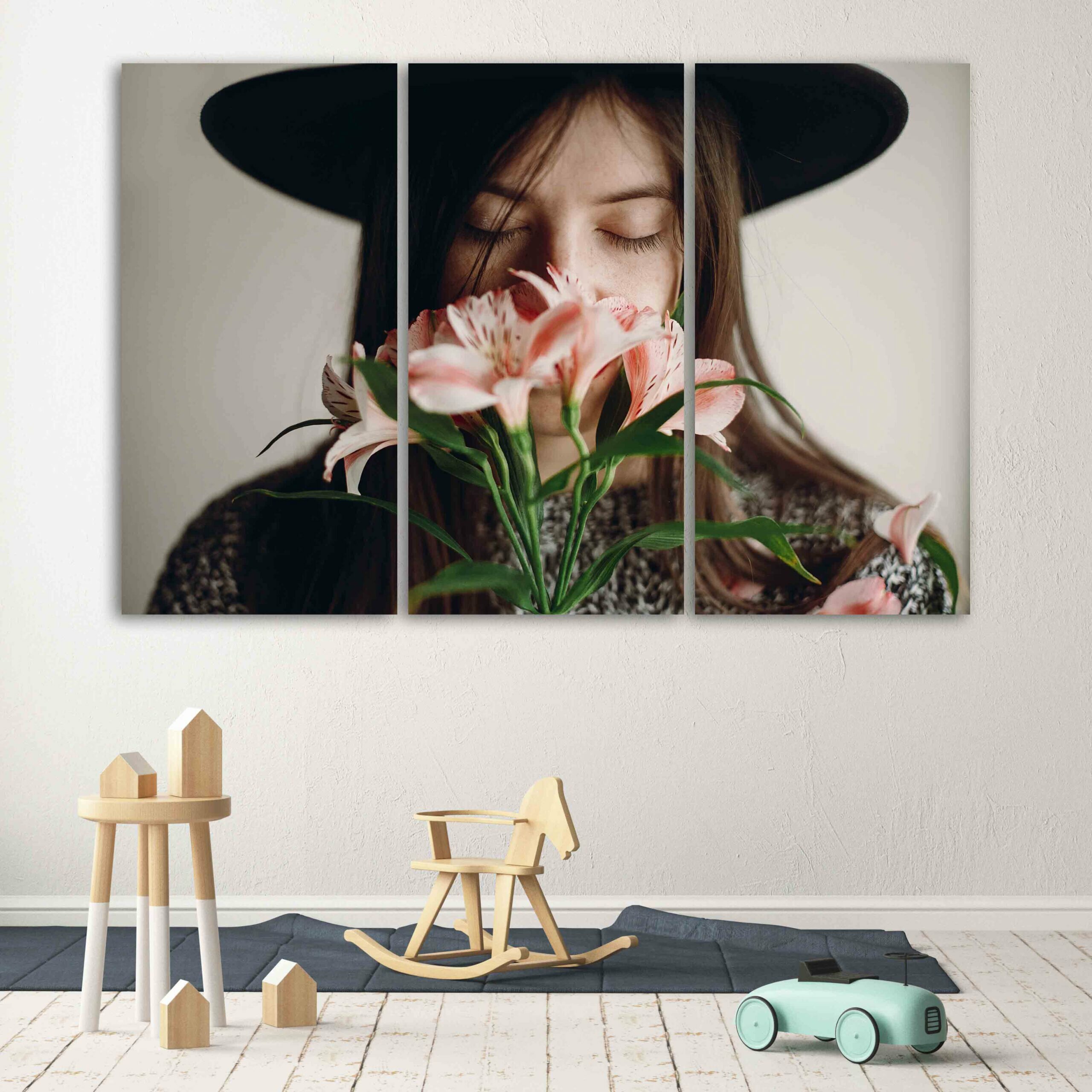 Children_s room in Scandinavian style. 3d illustration. 694879768