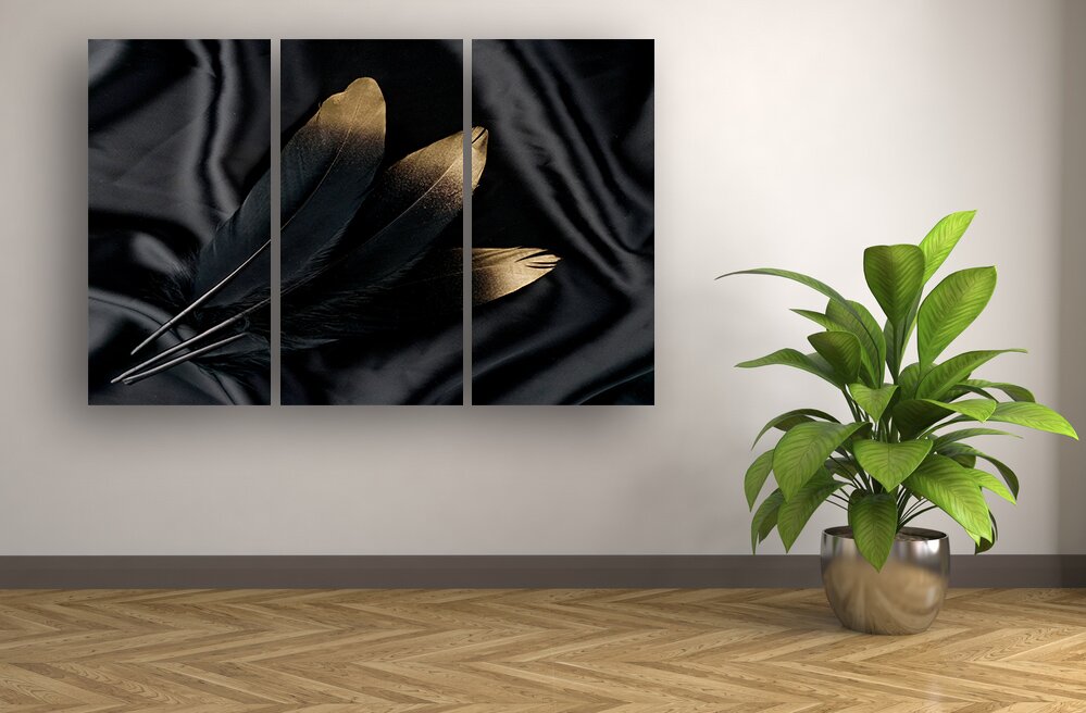 interior with plant. 3d illustration