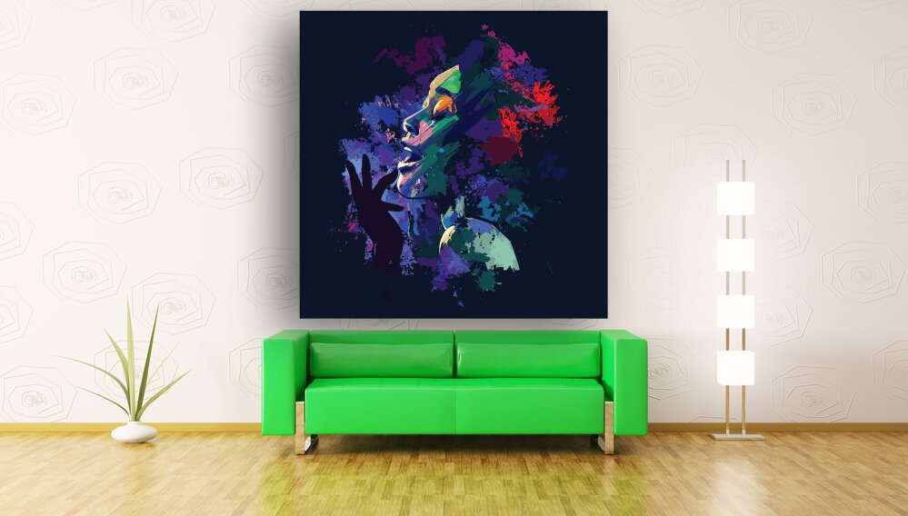 Modern interior of room 3d render